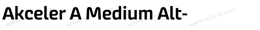 Akceler A Medium Alt字体转换